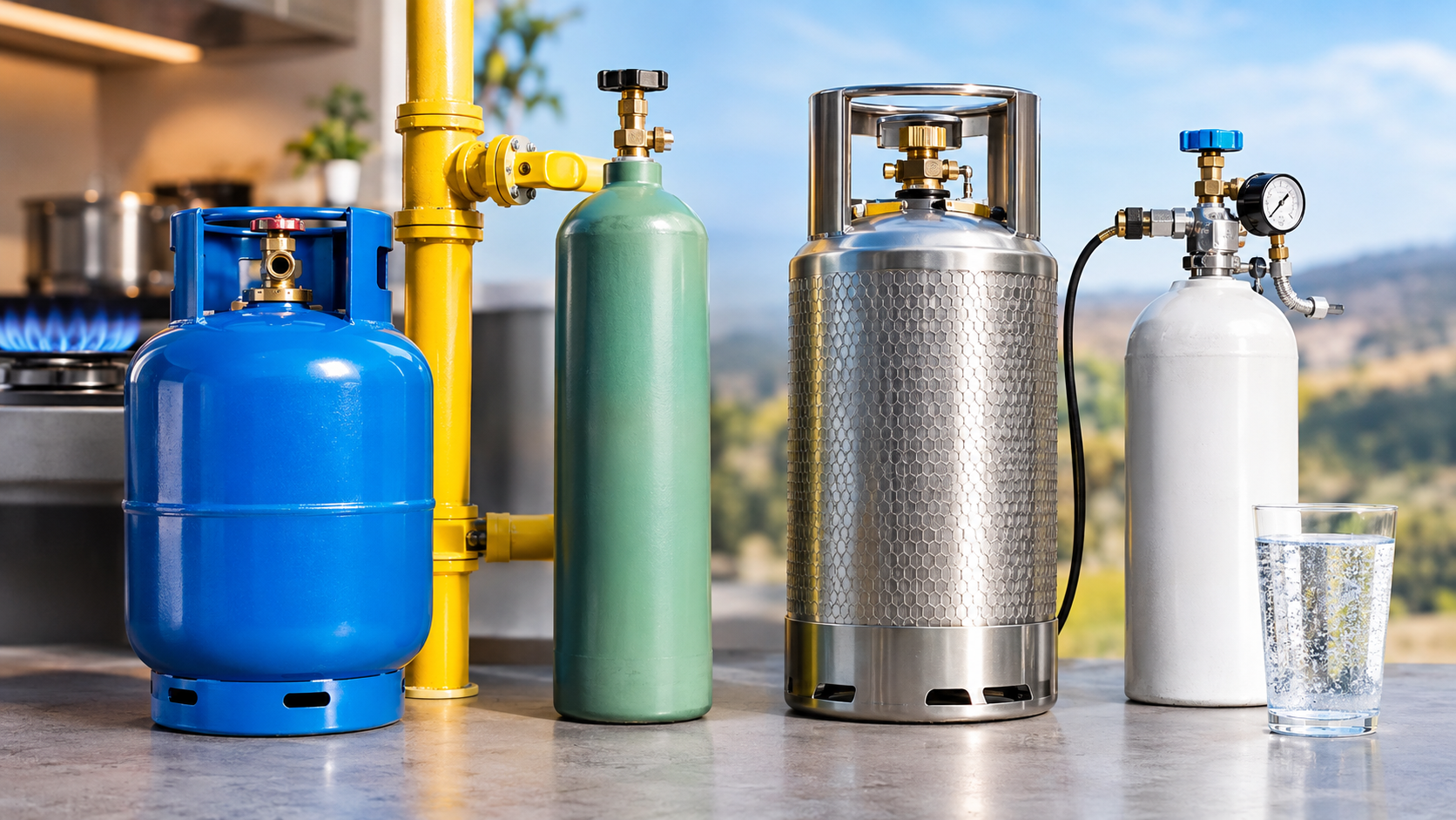 GPL, metano, elio e CO₂: quattro gas, quattro identità. Ecco le differenze e gli utilizzi